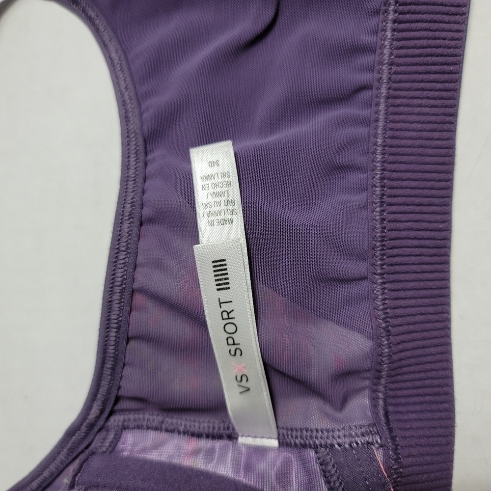 VSX Victoria's Secret Sport Zip Front Bra 34D - Picture 6 of 7